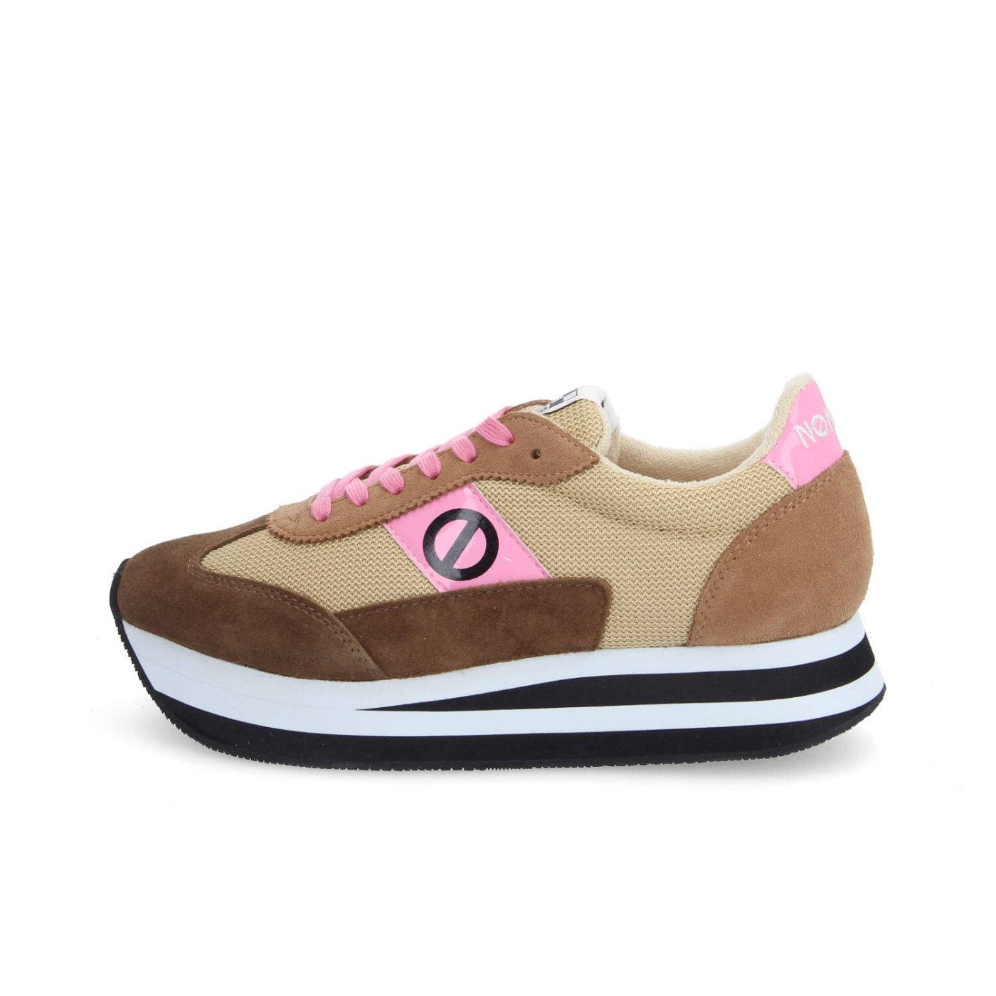 FLEX M JOGGER W - SUEDE/SDE/KNIT - MARRON/NOISETTE/BEIGE